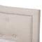 Baxton Studio Emerson Modern Light Beige Upholstered Queen Size Bed 136-7443 - alternate 8